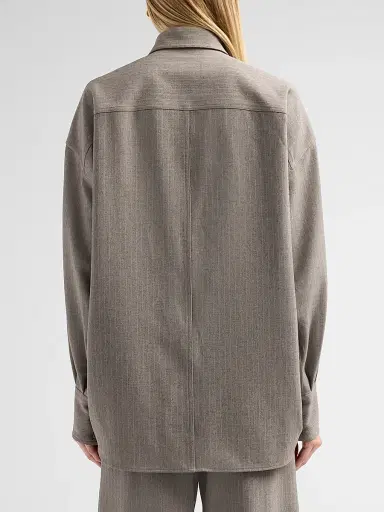 Ronny Kobo Women's Niall Striped Shirt - Grey Stripe | Thumbnail 3 Ronny Kobo Women's Niall Striped Shirt - Grey Stripe | Thumbnail 3