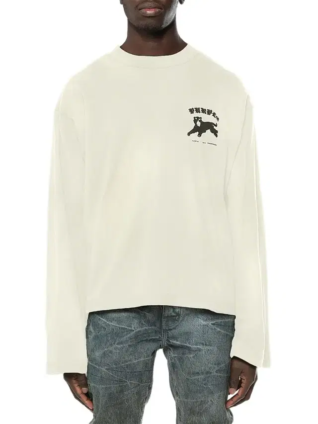 Men's Graphic Cotton Shirt - Off White Men's Graphic Cotton Shirt - Off White