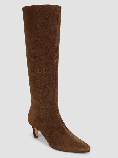 Veronica Beard Women's Aisla 60MM Suede Knee-High Boots - Chestnut | Thumbnail 2 Veronica Beard Women's Aisla 60MM Suede Knee-High Boots - Chestnut | Thumbnail 2