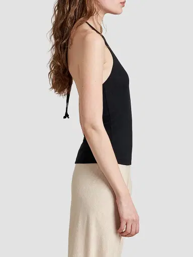 La Ligne Women's Halter Tank Top - Black | Thumbnail 3 La Ligne Women's Halter Tank Top - Black | Thumbnail 3