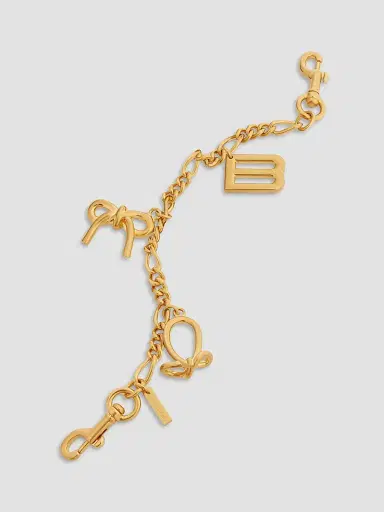 Balenciaga Women's Keychain Chain with Charms - Gold | Thumbnail 2 Balenciaga Women's Keychain Chain with Charms - Gold | Thumbnail 2