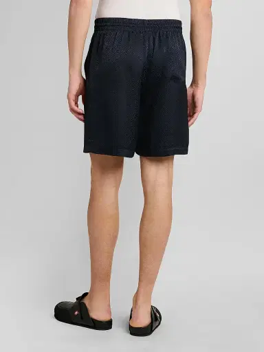 Casablanca Men's Monogram Drawstring Shorts - Dark Navy | Thumbnail 3 Casablanca Men's Monogram Drawstring Shorts - Dark Navy | Thumbnail 3