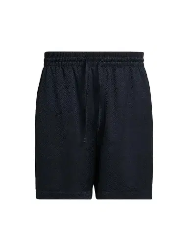 Casablanca Men's Monogram Drawstring Shorts - Dark Navy | Thumbnail 1 Casablanca Men's Monogram Drawstring Shorts - Dark Navy | Thumbnail 1