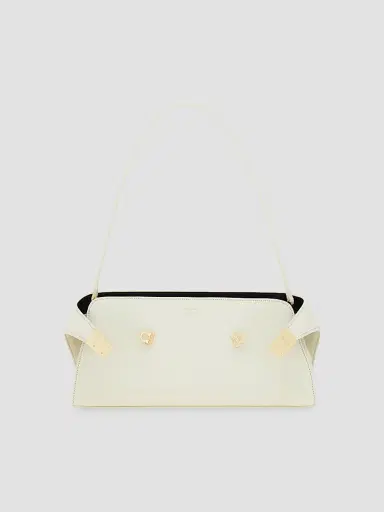 FERRAGAMO Women's East-West Hug Leather Shoulder Bag - Mascarpone | Thumbnail 6 FERRAGAMO Women's East-West Hug Leather Shoulder Bag - Mascarpone | Thumbnail 6