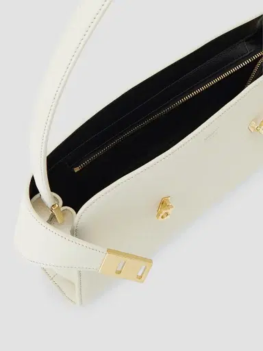 FERRAGAMO Women's East-West Hug Leather Shoulder Bag - Mascarpone | Thumbnail 7 FERRAGAMO Women's East-West Hug Leather Shoulder Bag - Mascarpone | Thumbnail 7