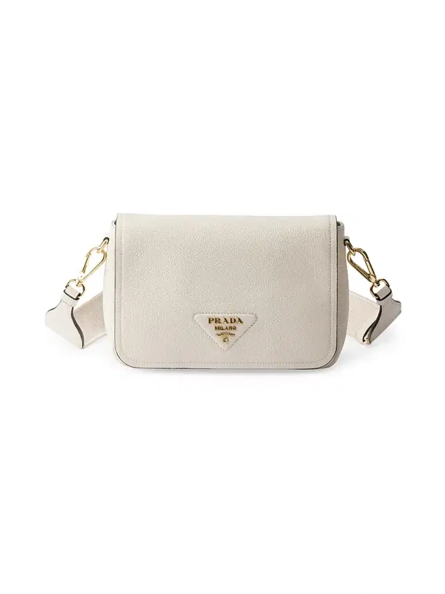 Women's Leather Shoulder Bag - White Women's Leather Shoulder Bag - White