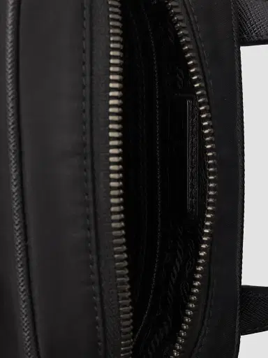 Prada Men's Re-Nylon and Saffiano Leather Shoulder Bag | Thumbnail 5 Prada Men's Re-Nylon and Saffiano Leather Shoulder Bag | Thumbnail 5