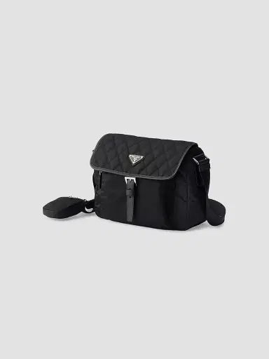 Prada Women's Medium Quilted Nylon Shoulder Bag | Thumbnail 3 Prada Women's Medium Quilted Nylon Shoulder Bag | Thumbnail 3