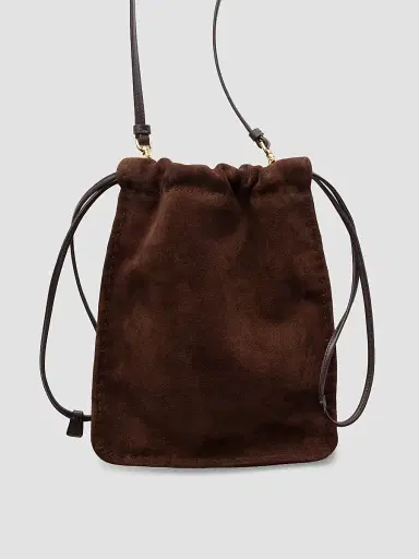 Prada Women's Suede Smartphone Pouch - Brown | Thumbnail 3 Prada Women's Suede Smartphone Pouch - Brown | Thumbnail 3