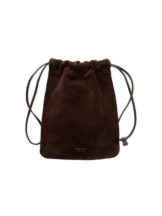 Women's Suede Smartphone Pouch - Brown Women's Suede Smartphone Pouch - Brown