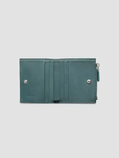 Prada Men's Leather Wallet - Light Blue | Thumbnail 2 Prada Men's Leather Wallet - Light Blue | Thumbnail 2
