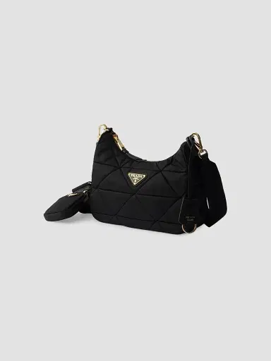 Prada Women's Quilted Re-Nylon Shoulder Bag | Thumbnail 2 Prada Women's Quilted Re-Nylon Shoulder Bag | Thumbnail 2