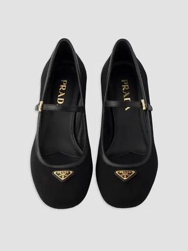 Prada Women's Fabric Pumps - Black | Thumbnail 2 Prada Women's Fabric Pumps - Black | Thumbnail 2