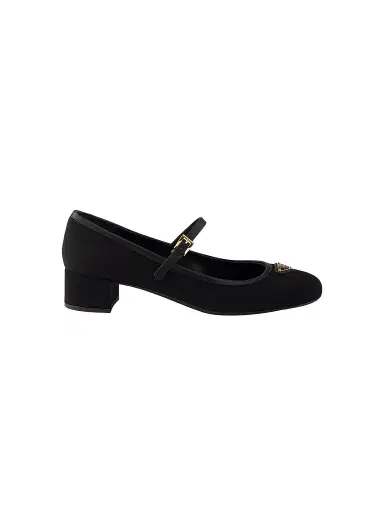 Prada Women's Fabric Pumps - Black | Thumbnail 1 Prada Women's Fabric Pumps - Black | Thumbnail 1
