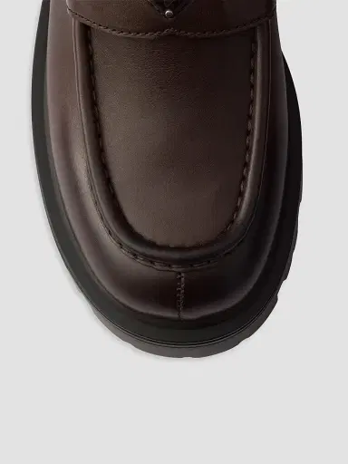 Prada Women's Leather Loafers - Brown | Thumbnail 5 Prada Women's Leather Loafers - Brown | Thumbnail 5
