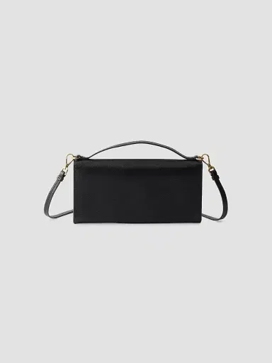 Prada Women's Leather Wallet with Shoulder Strap - Black | Thumbnail 3 Prada Women's Leather Wallet with Shoulder Strap - Black | Thumbnail 3