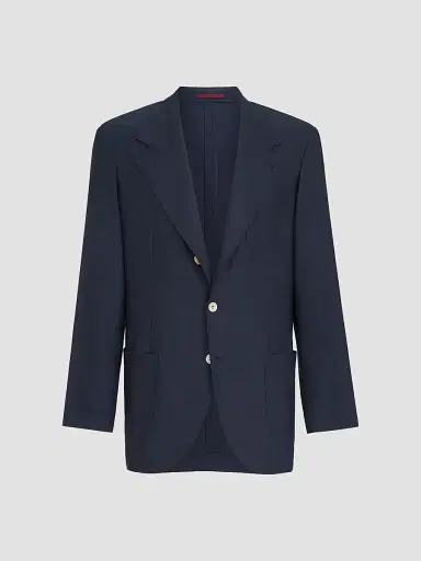 Brunello Cucinelli Men's Cashmere Batavia Deconstructed Blazer with Patch Pockets | Thumbnail 3 Brunello Cucinelli Men's Cashmere Batavia Deconstructed Blazer with Patch Pockets | Thumbnail 3