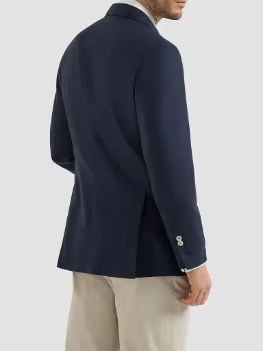 Brunello Cucinelli Men's Cashmere Batavia Deconstructed Blazer with Patch Pockets | Thumbnail 4 Brunello Cucinelli Men's Cashmere Batavia Deconstructed Blazer with Patch Pockets | Thumbnail 4