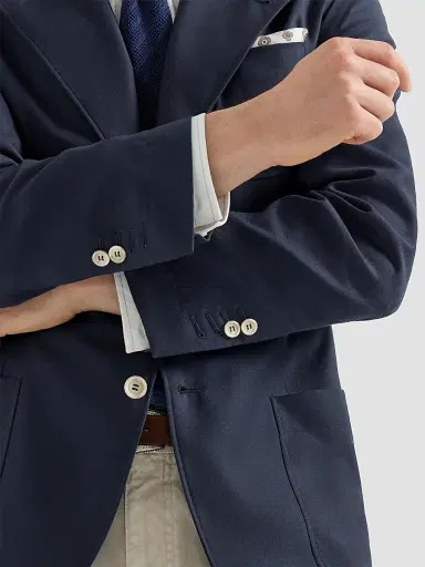 Brunello Cucinelli Men's Cashmere Batavia Deconstructed Blazer with Patch Pockets | Thumbnail 5 Brunello Cucinelli Men's Cashmere Batavia Deconstructed Blazer with Patch Pockets | Thumbnail 5