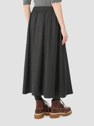 Weekend Max Mara Women's Stretch Wool Flannel Skirt - Dark Grey | Thumbnail 4 Weekend Max Mara Women's Stretch Wool Flannel Skirt - Dark Grey | Thumbnail 4
