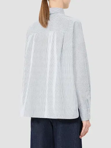 Weekend Max Mara Women's Technical Twill and Cotton Poplin Shirt | Thumbnail 5 Weekend Max Mara Women's Technical Twill and Cotton Poplin Shirt | Thumbnail 5
