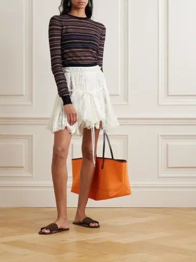 JW Anderson Asymmetric tie-detailed lace mini skirt | Thumbnail 2 JW Anderson Asymmetric tie-detailed lace mini skirt | Thumbnail 2