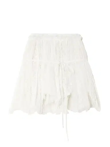 JW Anderson Asymmetric tie-detailed lace mini skirt | Thumbnail 1 JW Anderson Asymmetric tie-detailed lace mini skirt | Thumbnail 1