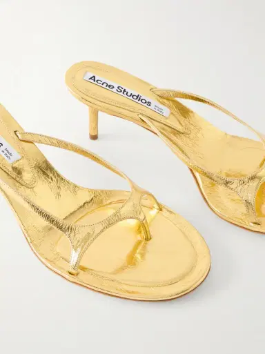 Acne Studios 60 metallic patent-leather sandals | Thumbnail 5 Acne Studios 60 metallic patent-leather sandals | Thumbnail 5