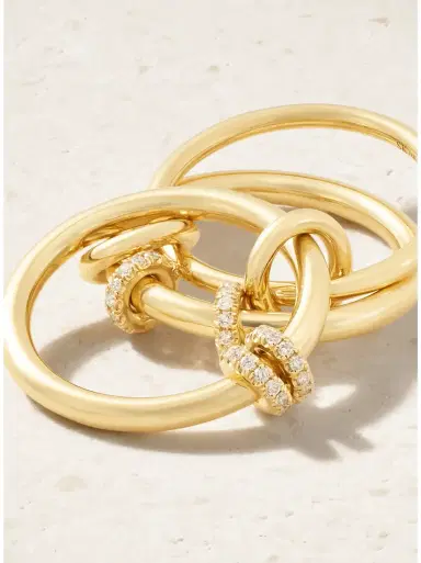 Spinelli Kilcollin Jovie set of three 18-karat gold diamond rings | Thumbnail 4 Spinelli Kilcollin Jovie set of three 18-karat gold diamond rings | Thumbnail 4