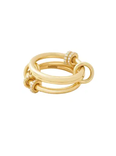 Spinelli Kilcollin Jovie set of three 18-karat gold diamond rings | Thumbnail 1 Spinelli Kilcollin Jovie set of three 18-karat gold diamond rings | Thumbnail 1