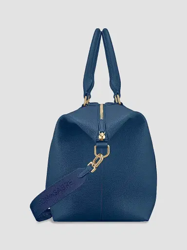 MAISON de SABRÉ Men's Large Leather Weekender Bag - Pacific Blue | Thumbnail 6 MAISON de SABRÉ Men's Large Leather Weekender Bag - Pacific Blue | Thumbnail 6
