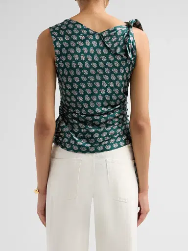 DÔEN Women's Janille Paisley Silk Top | Thumbnail 3 DÔEN Women's Janille Paisley Silk Top | Thumbnail 3