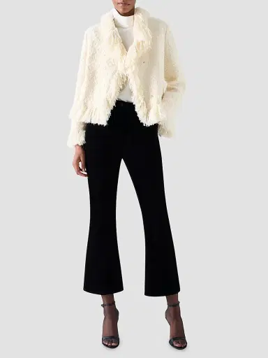 Akris punto Women's Bouclé Tweed Wool-Blend Jacket - Winter White | Thumbnail 2 Akris punto Women's Bouclé Tweed Wool-Blend Jacket - Winter White | Thumbnail 2