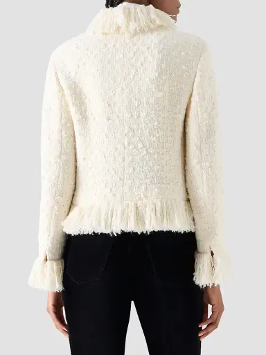 Akris punto Women's Bouclé Tweed Wool-Blend Jacket - Winter White | Thumbnail 3 Akris punto Women's Bouclé Tweed Wool-Blend Jacket - Winter White | Thumbnail 3