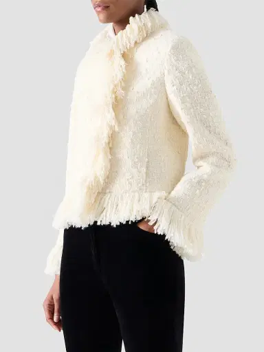 Akris punto Women's Bouclé Tweed Wool-Blend Jacket - Winter White | Thumbnail 6 Akris punto Women's Bouclé Tweed Wool-Blend Jacket - Winter White | Thumbnail 6