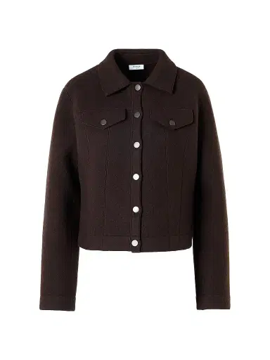 Akris punto Women's Boiled Wool Jacket - Espresso | Thumbnail 1 Akris punto Women's Boiled Wool Jacket - Espresso | Thumbnail 1