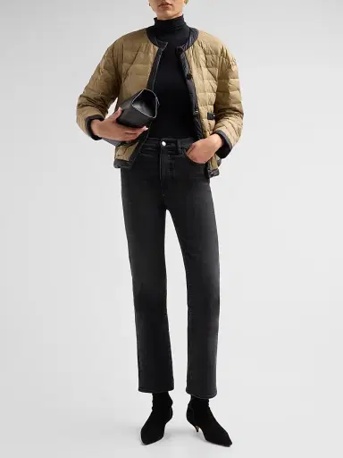 Veronica Beard Women's Pearson Quilted Button-Front Jacket - Desert Taupe Black | Thumbnail 2 Veronica Beard Women's Pearson Quilted Button-Front Jacket - Desert Taupe Black | Thumbnail 2