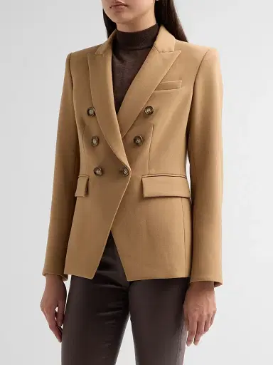 Veronica Beard Women's Miller Double-Breasted Dickey Jacket - Heritage Khaki | Thumbnail 4 Veronica Beard Women's Miller Double-Breasted Dickey Jacket - Heritage Khaki | Thumbnail 4