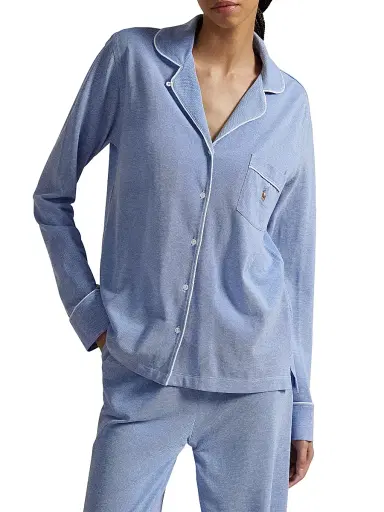 Polo Ralph Lauren Women's Knit Oxford Madison Pajamas - Ultramarine | Thumbnail 5 Polo Ralph Lauren Women's Knit Oxford Madison Pajamas - Ultramarine | Thumbnail 5