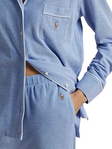Polo Ralph Lauren Women's Knit Oxford Madison Pajamas - Ultramarine | Thumbnail 6 Polo Ralph Lauren Women's Knit Oxford Madison Pajamas - Ultramarine | Thumbnail 6