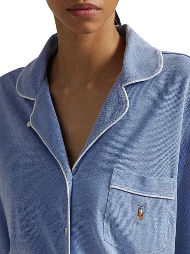Polo Ralph Lauren Women's Knit Oxford Madison Pajamas - Ultramarine | Thumbnail 7 Polo Ralph Lauren Women's Knit Oxford Madison Pajamas - Ultramarine | Thumbnail 7