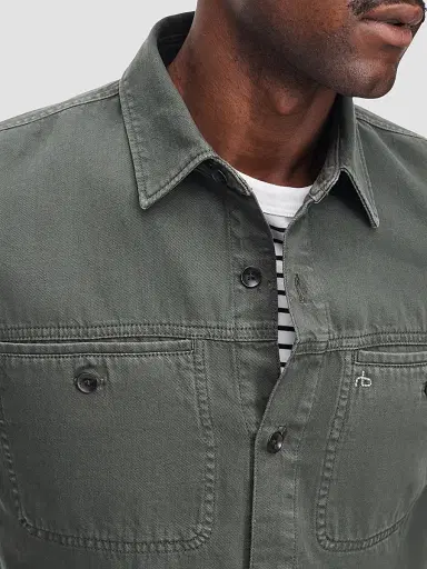 rag & bone Men's Overdyed Cotton Workwear Shirt | Thumbnail 5 rag & bone Men's Overdyed Cotton Workwear Shirt | Thumbnail 5