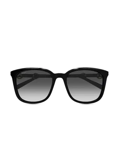 Gucci Women's Through Horsebit 56MM Square Sunglasses - Black | Thumbnail 2 Gucci Women's Through Horsebit 56MM Square Sunglasses - Black | Thumbnail 2