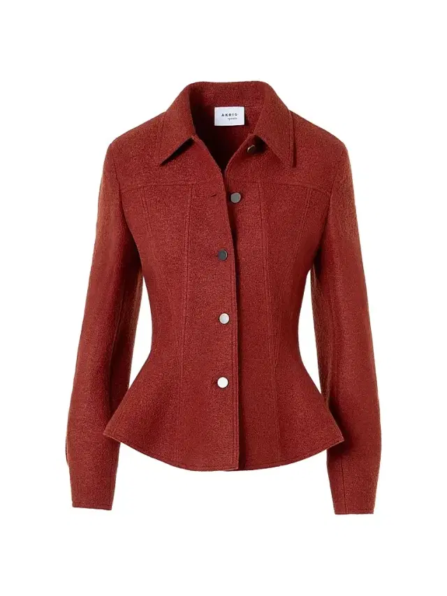 Women's Boiled Wool Short Jacket - Copper Women's Boiled Wool Short Jacket - Copper