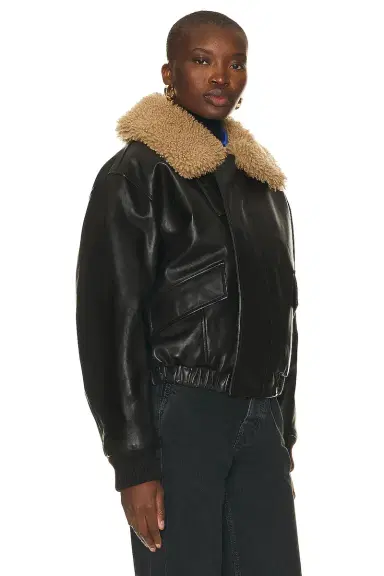Lemaire Shearling Leather Blouson Jacket | Thumbnail 3 Lemaire Shearling Leather Blouson Jacket | Thumbnail 3