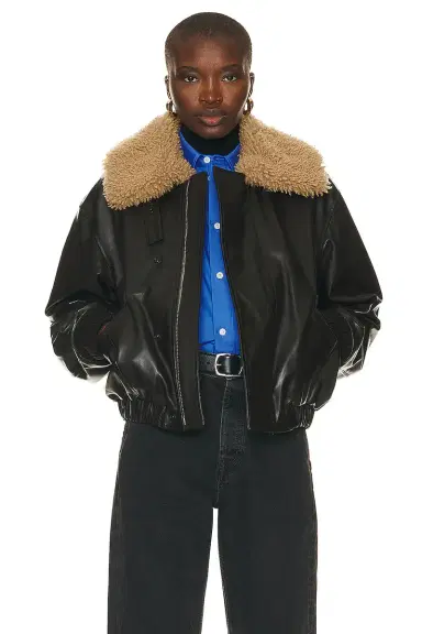 Lemaire Shearling Leather Blouson Jacket | Thumbnail 1 Lemaire Shearling Leather Blouson Jacket | Thumbnail 1