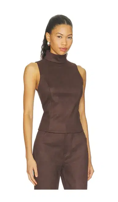 Elodie the Label Etienne Faux Suede Top | Thumbnail 2 Elodie the Label Etienne Faux Suede Top | Thumbnail 2