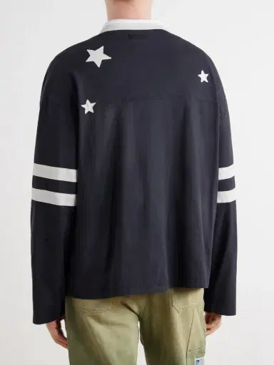 Nahmias All Star Varsity Logo-Appliquéd Striped Cotton-Jersey T-Shirt - Men | Thumbnail 4 Nahmias All Star Varsity Logo-Appliquéd Striped Cotton-Jersey T-Shirt - Men | Thumbnail 4