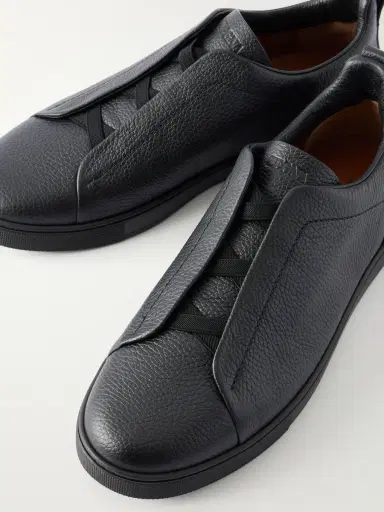 Zegna Full-Grain Leather Sneakers - Men | Thumbnail 5 Zegna Full-Grain Leather Sneakers - Men | Thumbnail 5