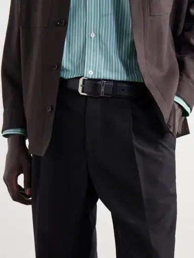 Zegna 3cm Reversible Leather Belt - Men | Thumbnail 2 Zegna 3cm Reversible Leather Belt - Men | Thumbnail 2